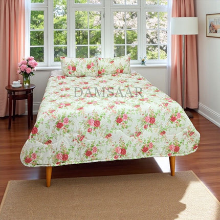 (C6-TM) Double 3 Piece Polyester Printed Comforter (Available in Assorted patterns)