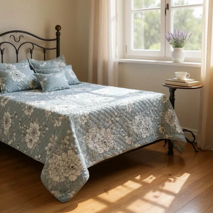 B3 - King 13pc Bedspread - Winter Floral 120gsm