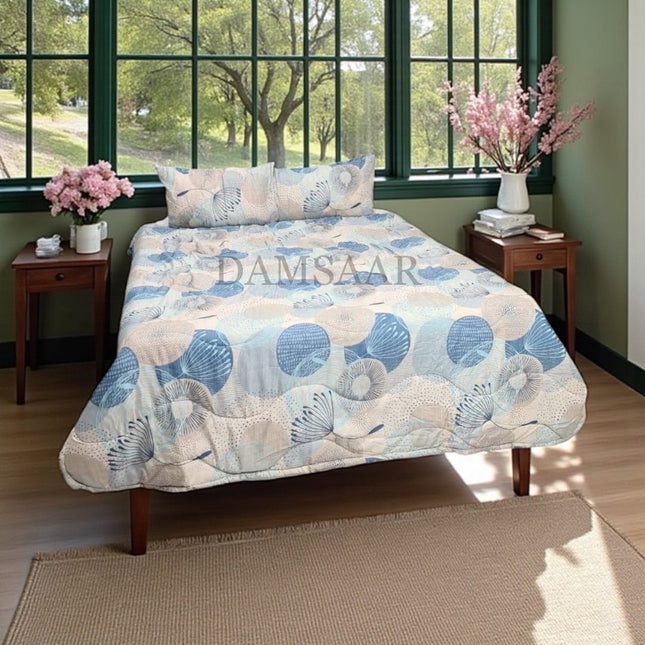(C6-TM) Double 3 Piece Polyester Printed Comforter (Available in Assorted patterns)
