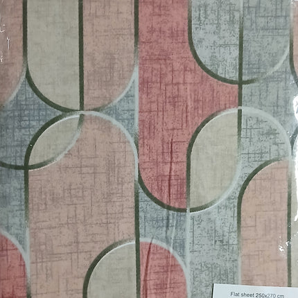 (S75)Q4PC 100%BRUSHED COTTON WINTER FLANNEL SHEET