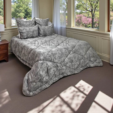 C18 -  Q5pc Comforter Set Jacquard Material