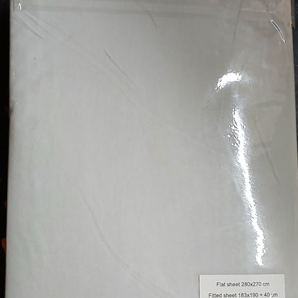 (S73) KING  4PC 100% BRUSHED COTTON WINTER FLANNEL SHEET SET