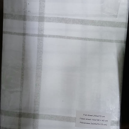 (S75)Q4PC 100%BRUSHED COTTON WINTER FLANNEL SHEET