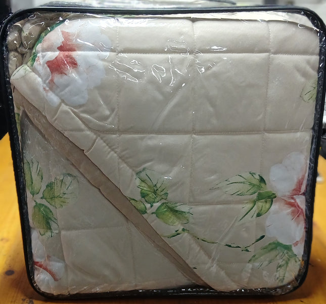 B21 - Queen 5pc Bedspread Big Frill - Biggest Diamond - Winter Material