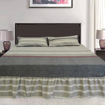 Damsaar - 3pc Frilled Valance Fitted Sheet - Easy Bed Sheet - Microfiber