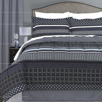 C3 - Damsaar Queen 4pc Comforter Set - 100% Cotton - T200 - Clearance
