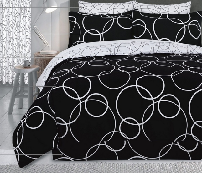 C3 - Damsaar Queen 4pc Comforter Set - 100% Cotton - T200 - Clearance