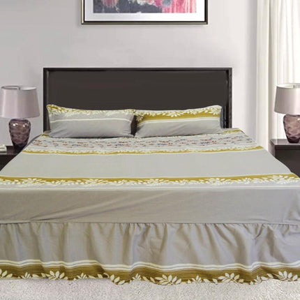 Damsaar - 3pc Frilled Valance Fitted Sheet - Easy Bed Sheet - Microfiber